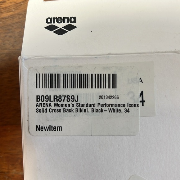 Arena Black White Two Piece Bikini Set - Picture 3 of 5